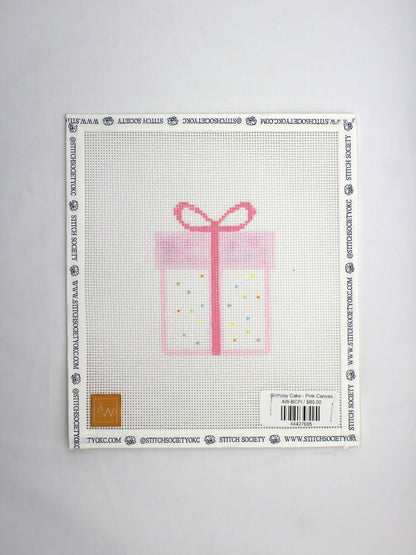 Birthday Cake - Pink Canvas