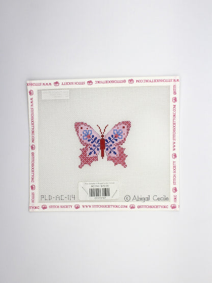 Pink Butterfly II Abigail Cecile Canvas