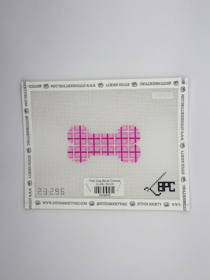 Pink Dog Bone Canvas