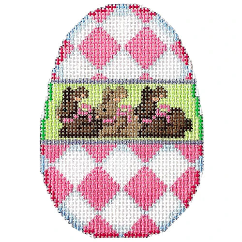 Pink Harlequin/Bunny Egg