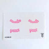 Pink Icing Milestone Printed Canvas