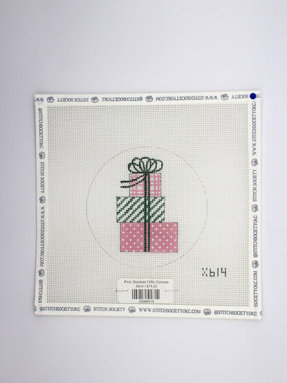 Pink Stacked Gifts Canvas