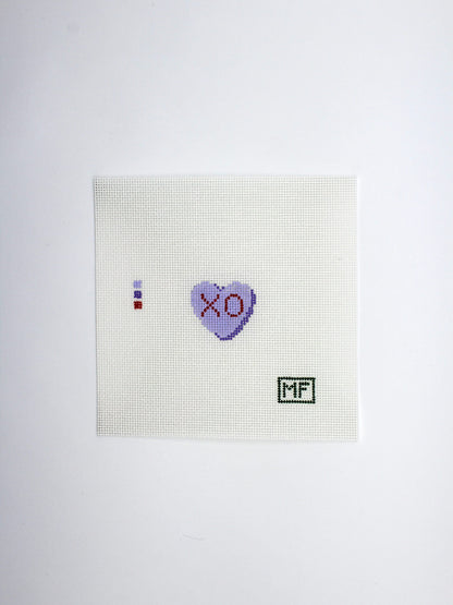 Lavender Heart Mini Canvas