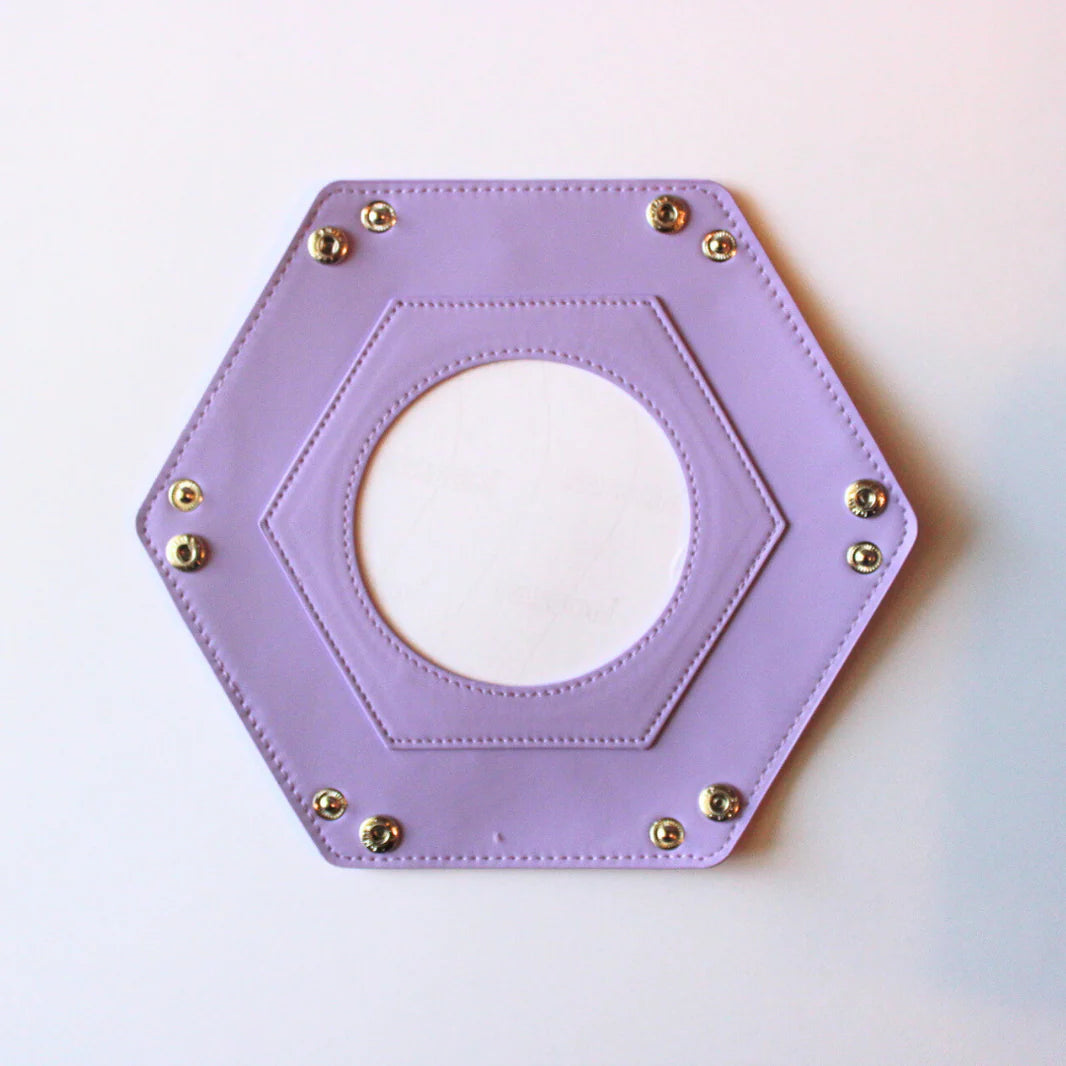 Self-Finishing Purple Hexagon Snap Tray