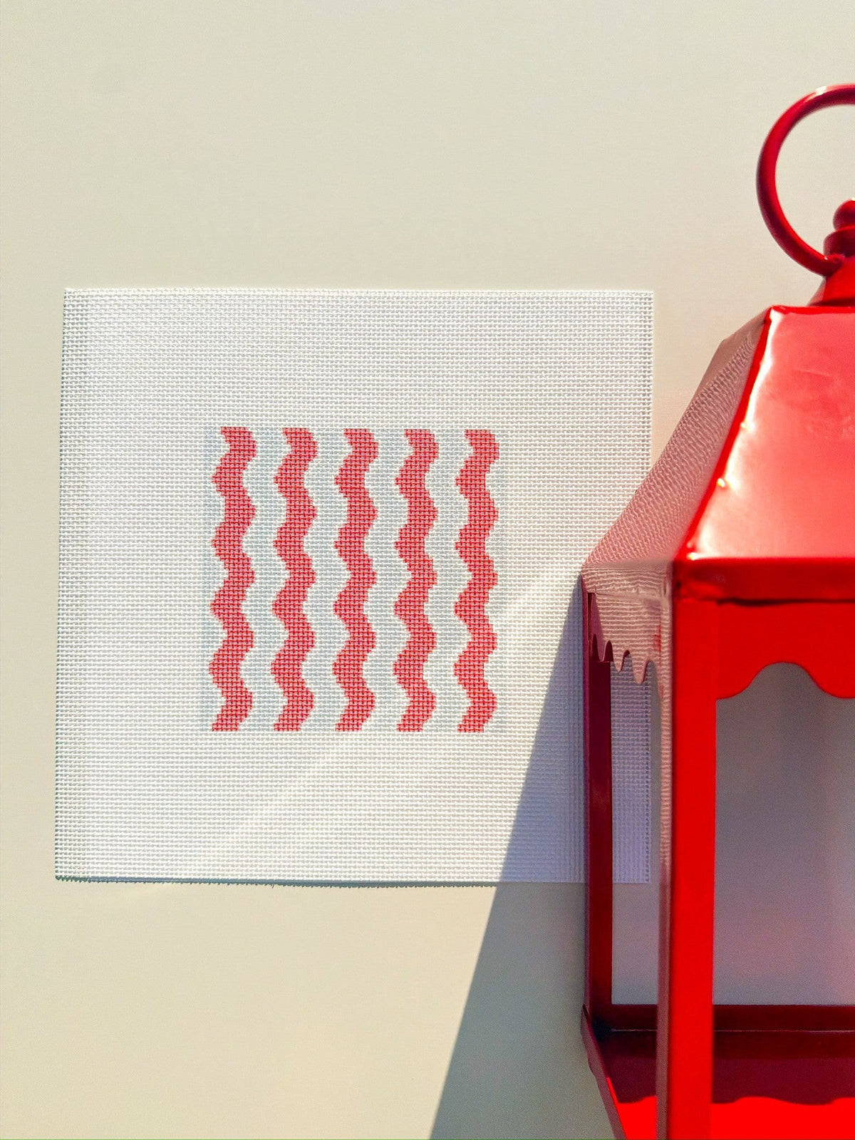 Scalloped Stripe Needlepoint Canvas