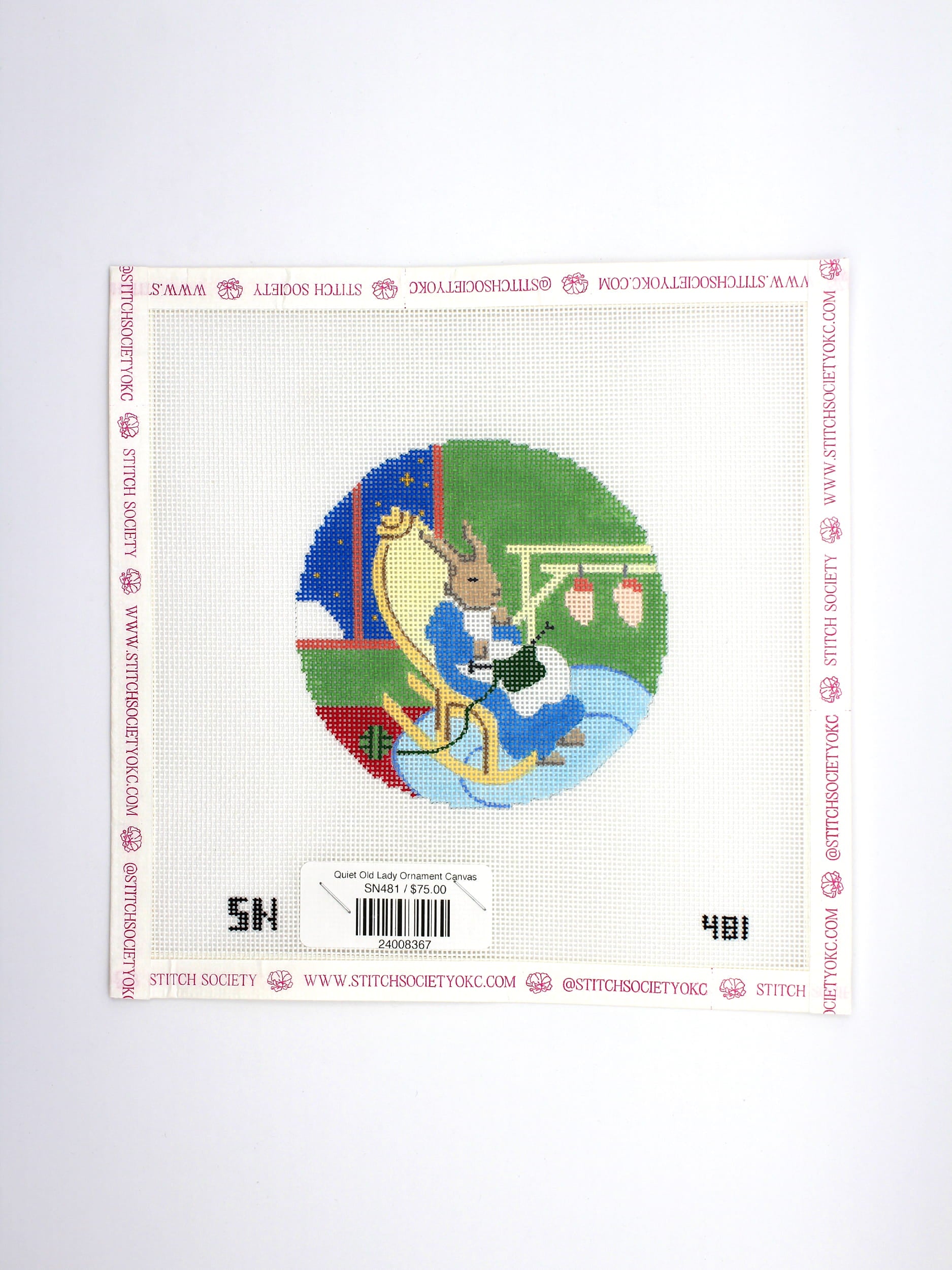 Quiet Old Lady Ornament Canvas