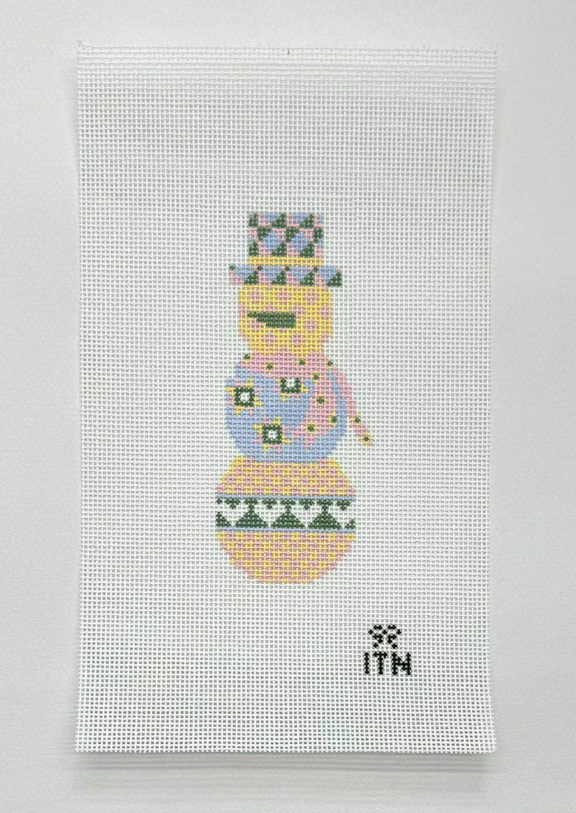 Quilted Snowman Canvas