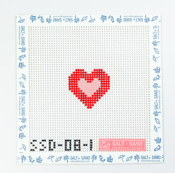 Little Stitchers Kit: Pink and Red Heart