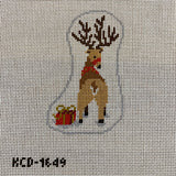 Reindeer Butt Ornament Canvas