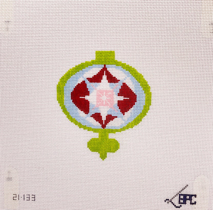 Retro Lime Ornament Canvas