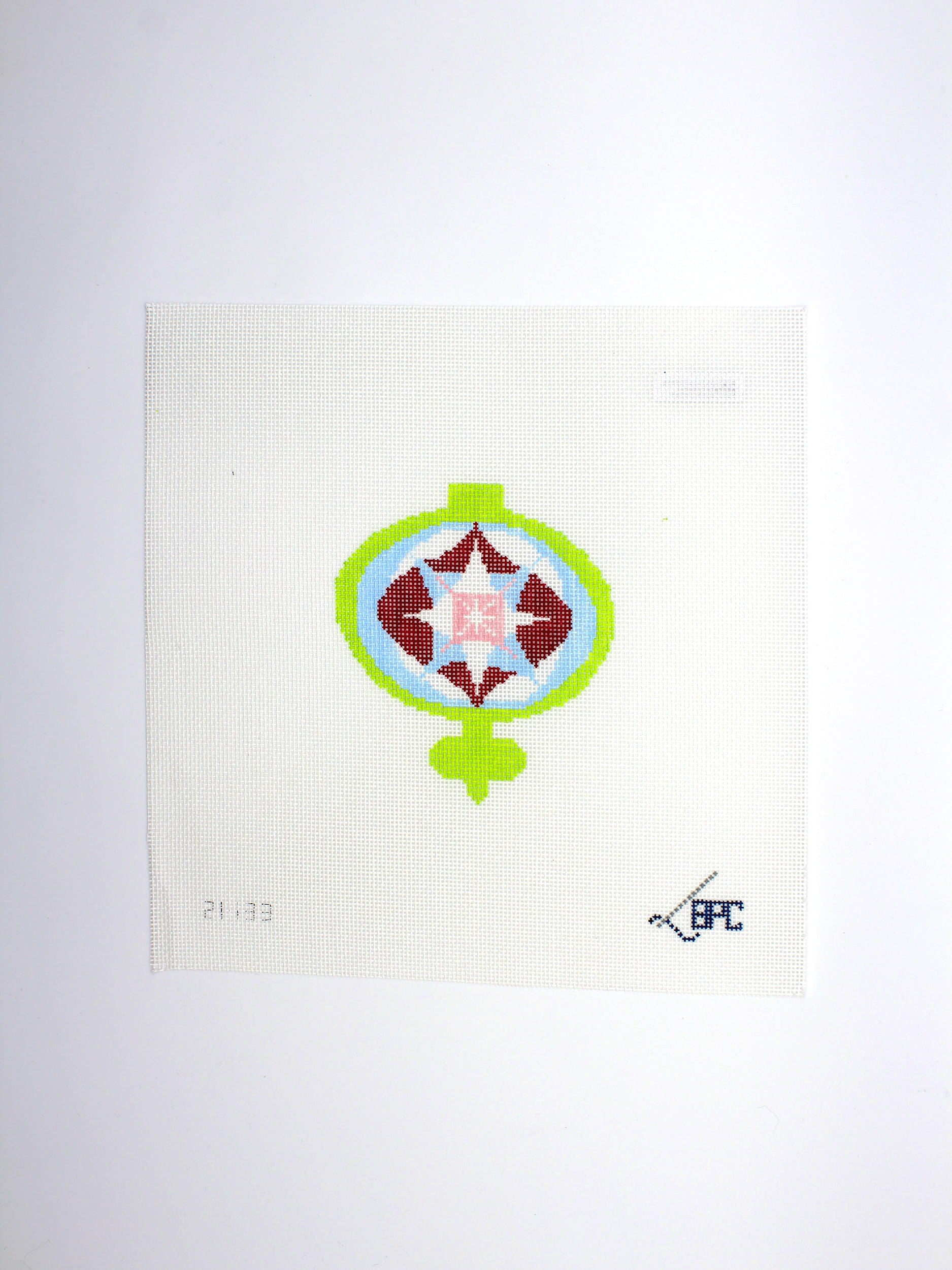 Retro Lime Ornament Canvas