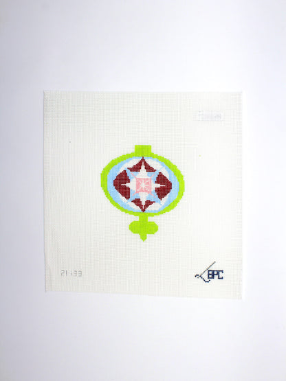 Retro Lime Ornament Canvas