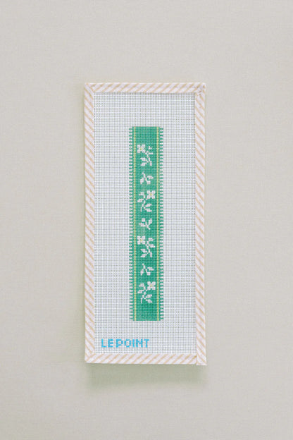 French Ribbon Keychain - Green