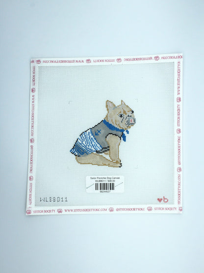 Sailor Frenchie Dog Canvas