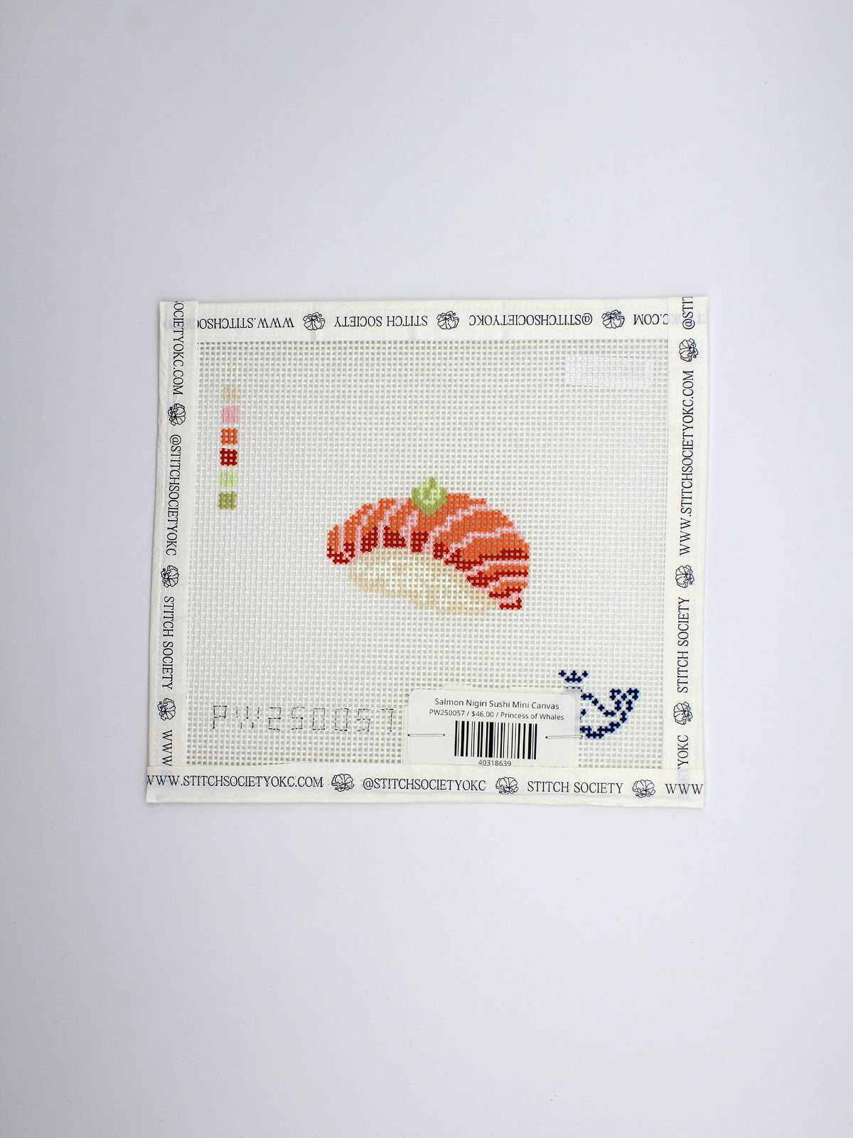 Salmon Nigiri Sushi Mini Canvas