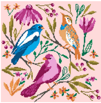 Springtime Birds Canvas - Small