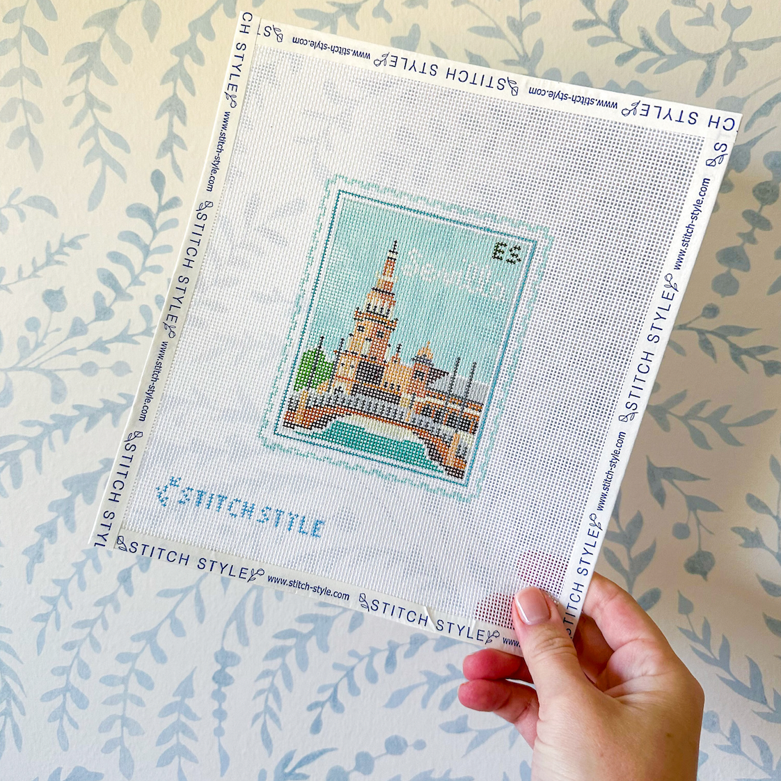 Seville Travel Stamp Canvas