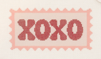 Valentines Day Stamp XOXO Canvas