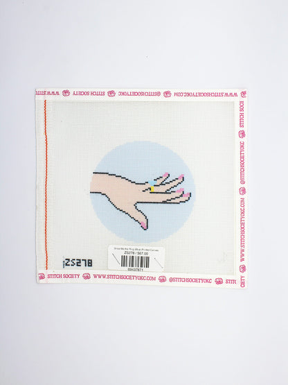 Show Me the Ring (Blue) Printed Canvas