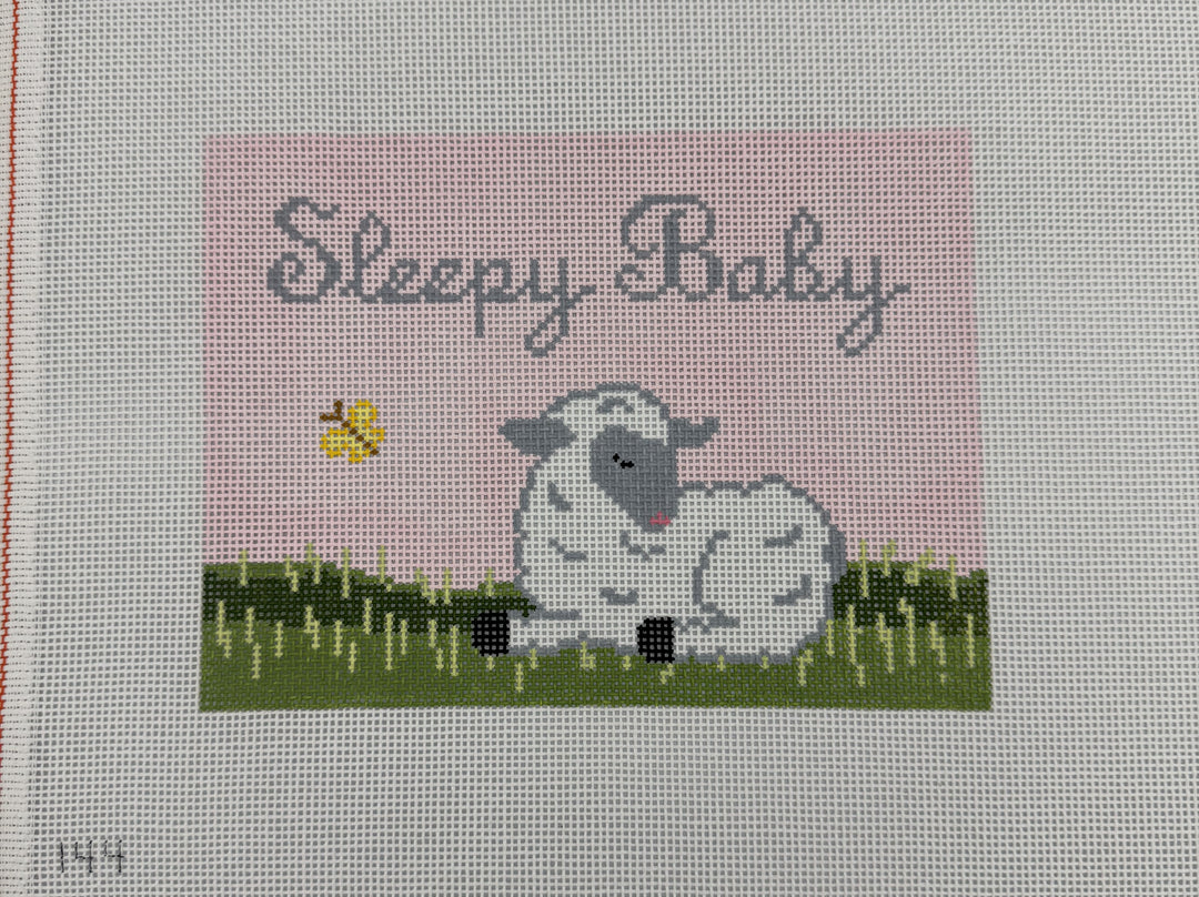 Sleepy Baby Pink Canvas