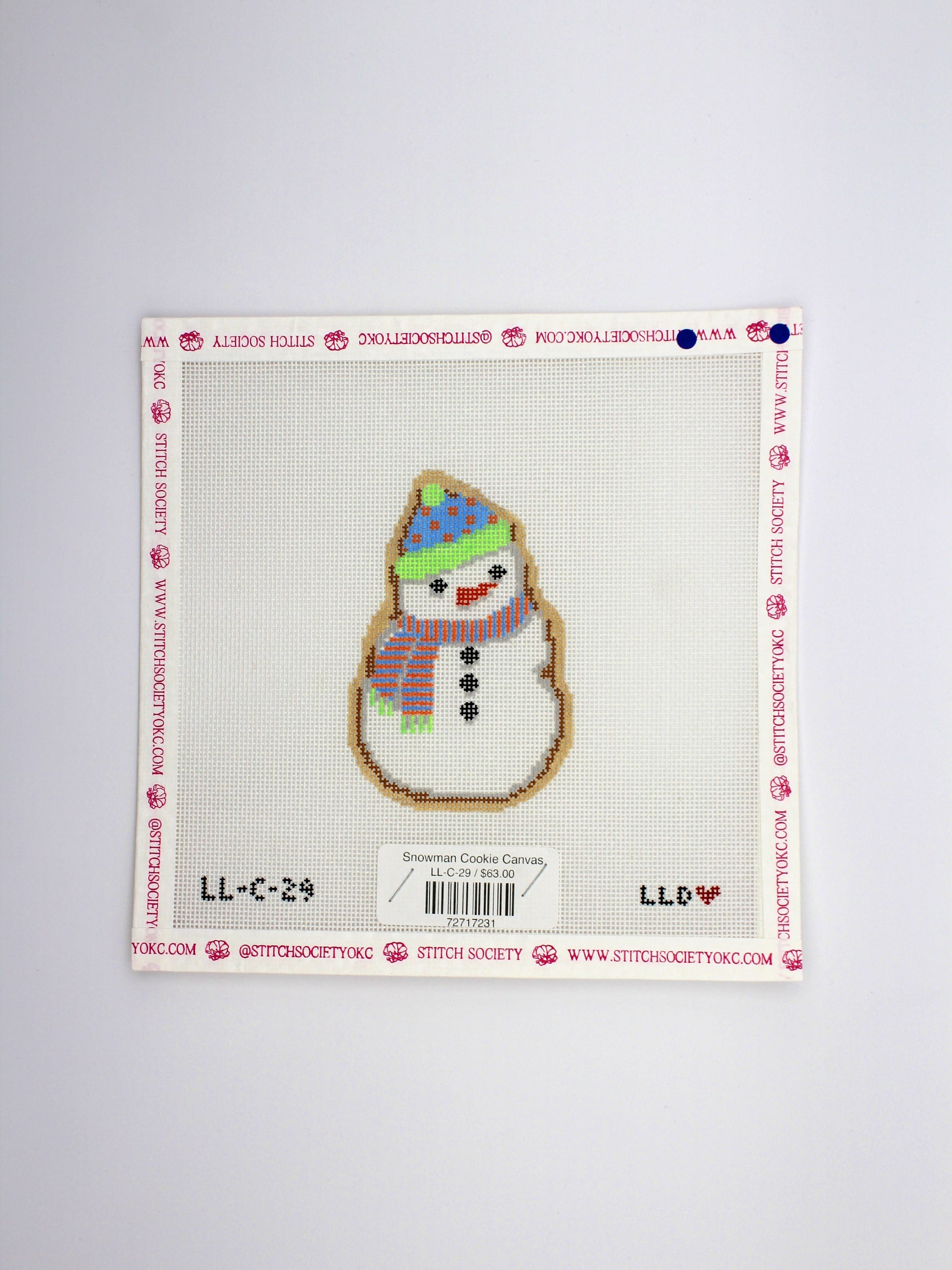 Snowman Cookie Canvas