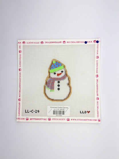 Snowman Cookie Canvas