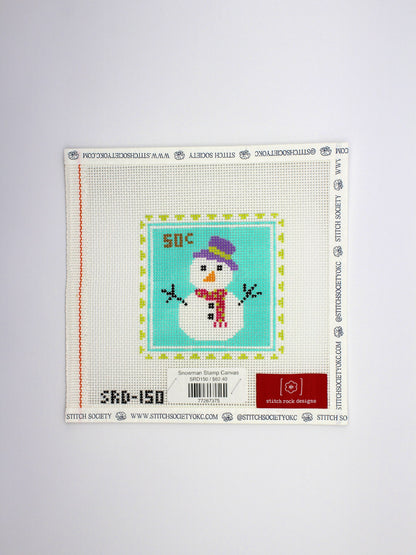 Snowman Stamp Canvas