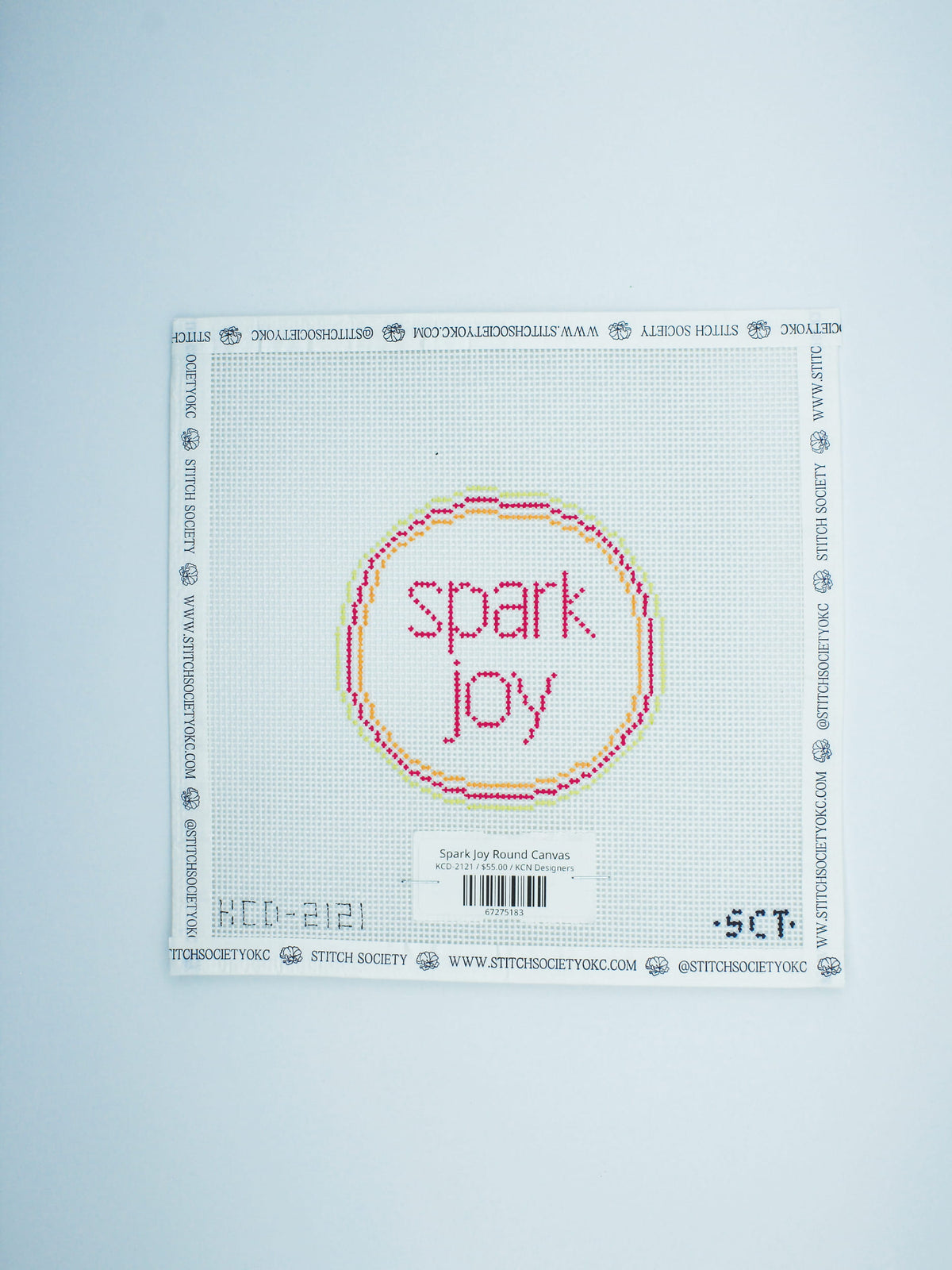 Spark Joy Round Canvas
