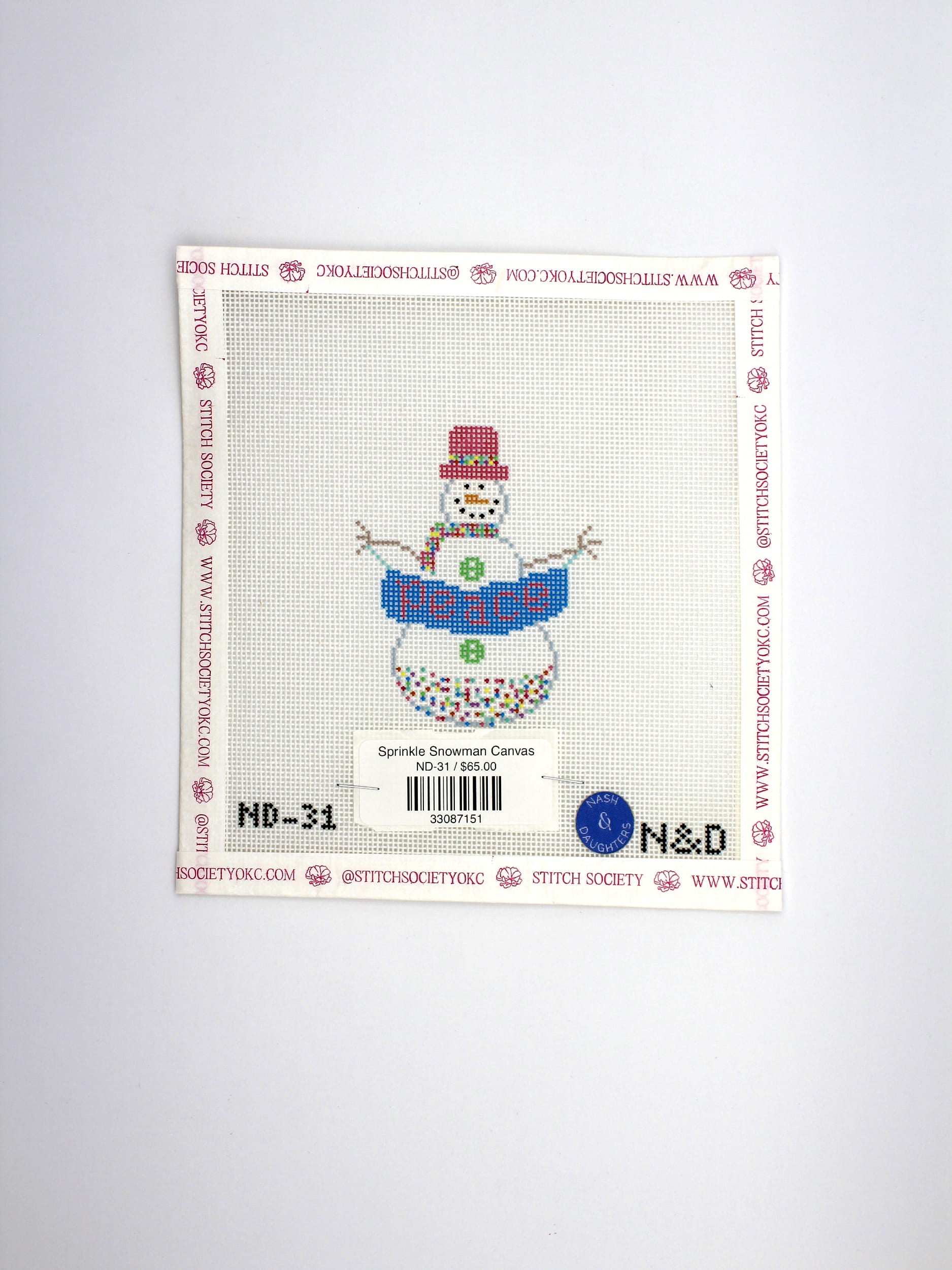 Sprinkle Snowman Canvas