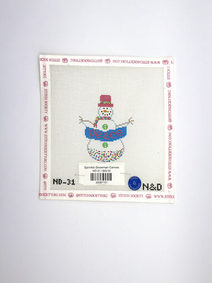 Sprinkle Snowman Canvas