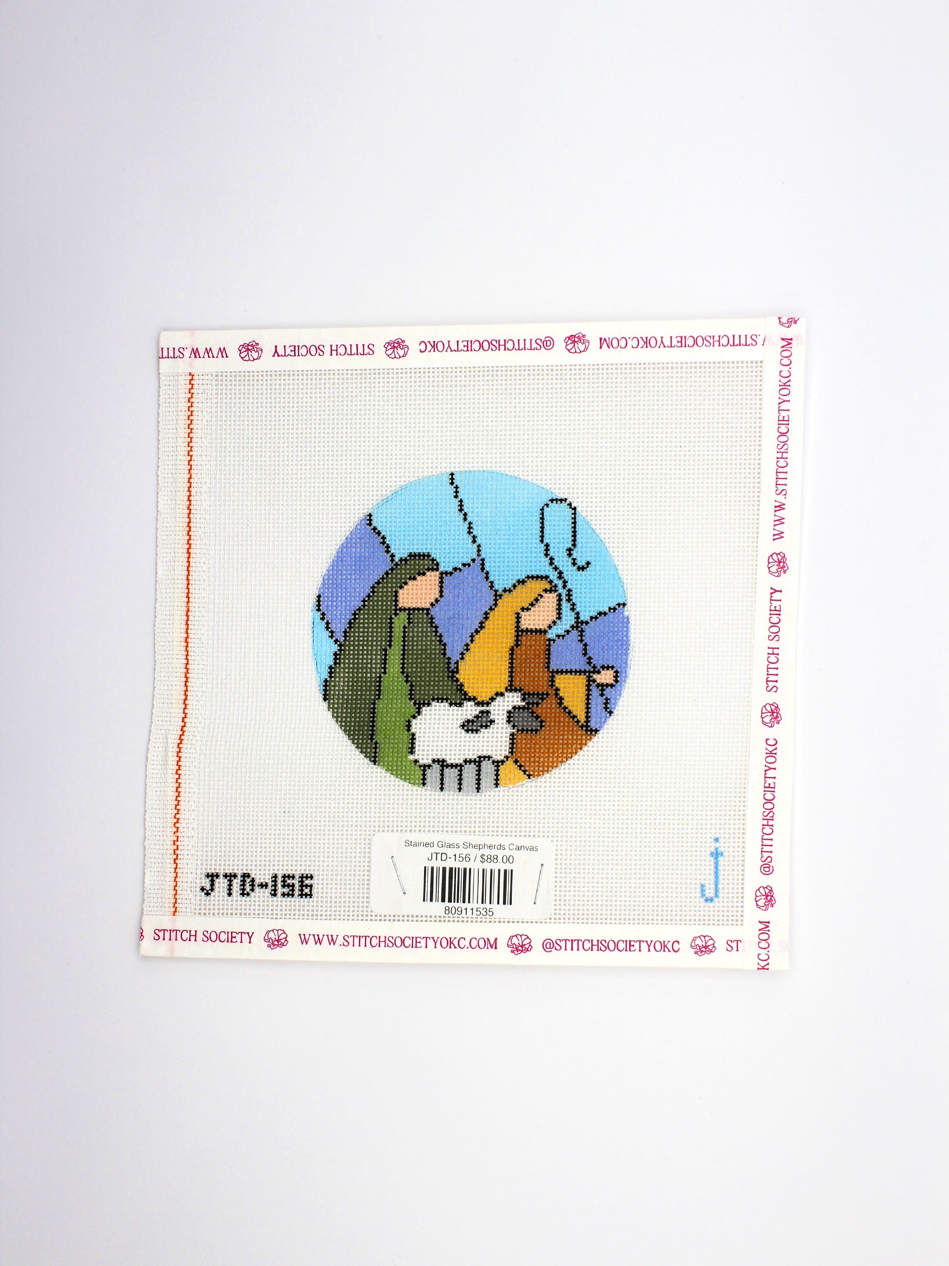 Stained Glass Shepherds Canvas