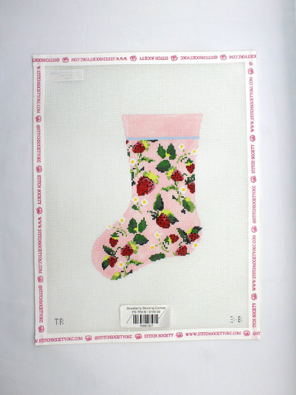 Strawberry Stocking Canvas