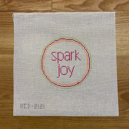 Spark Joy Round Canvas