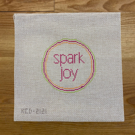 Spark Joy Round Canvas