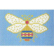 TI119D - Bee Light blue background Canvas