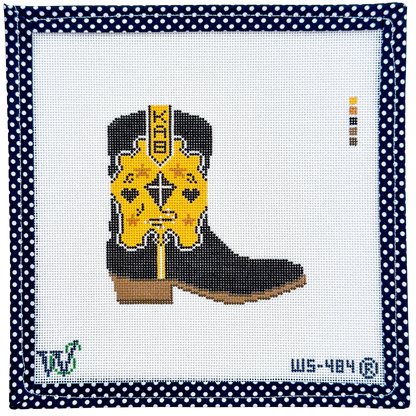 Kappa Alpha Theta Boot Canvas