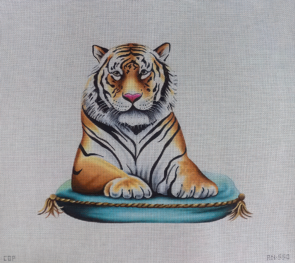 Tiger on Cushion