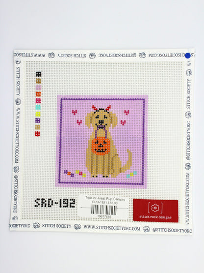 Trick-or-Treat Pup Canvas