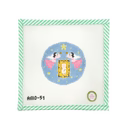 Thrill of Hope Angels Round Canvas