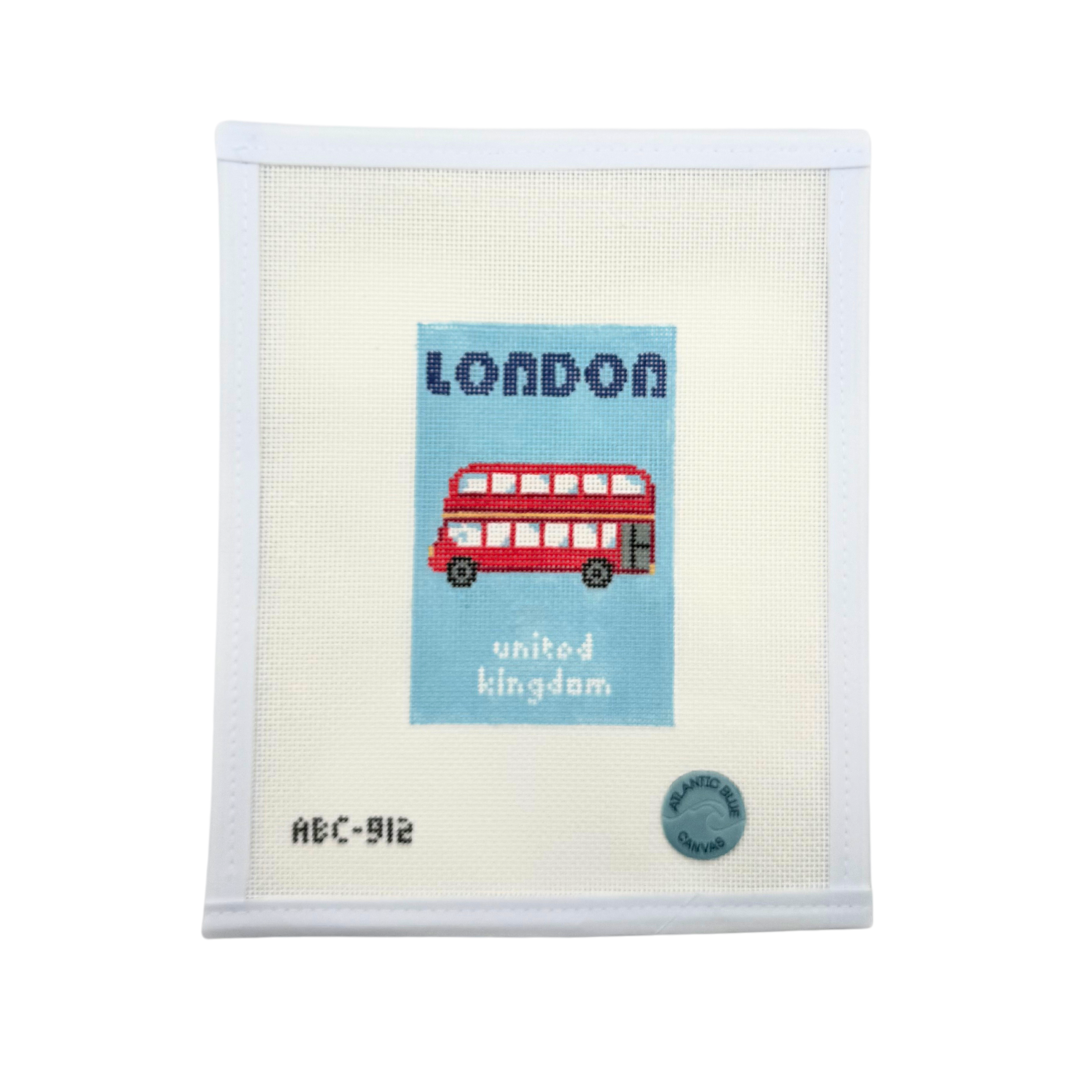 London Travel Book Canvas