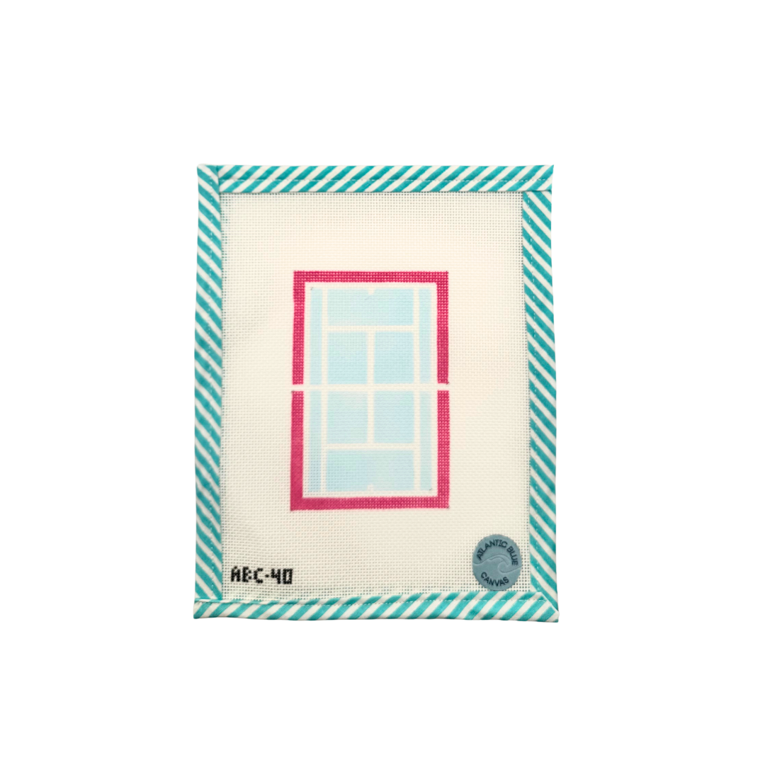 Mini Pink Tennis Court Canvas