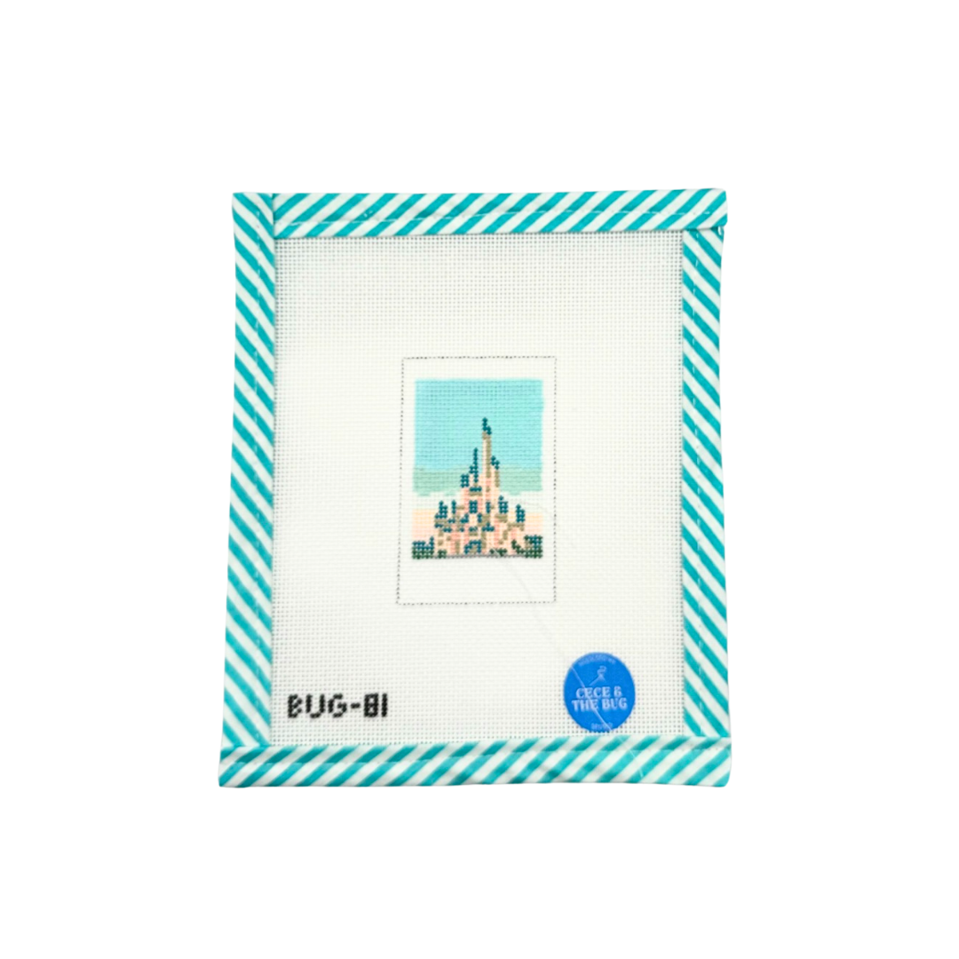 Magical Castle Polaroid Canvas