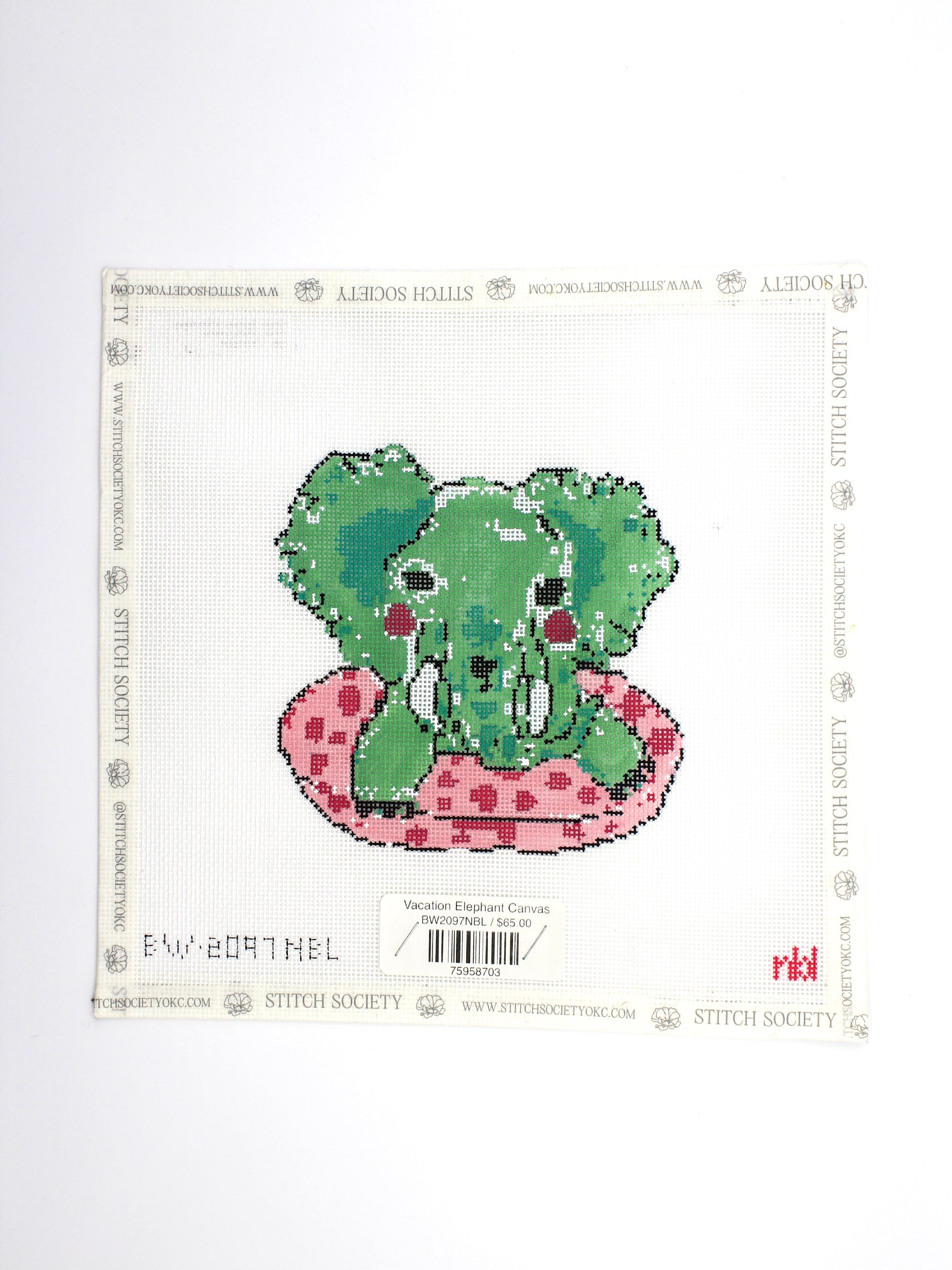 Vacation Elephant Canvas