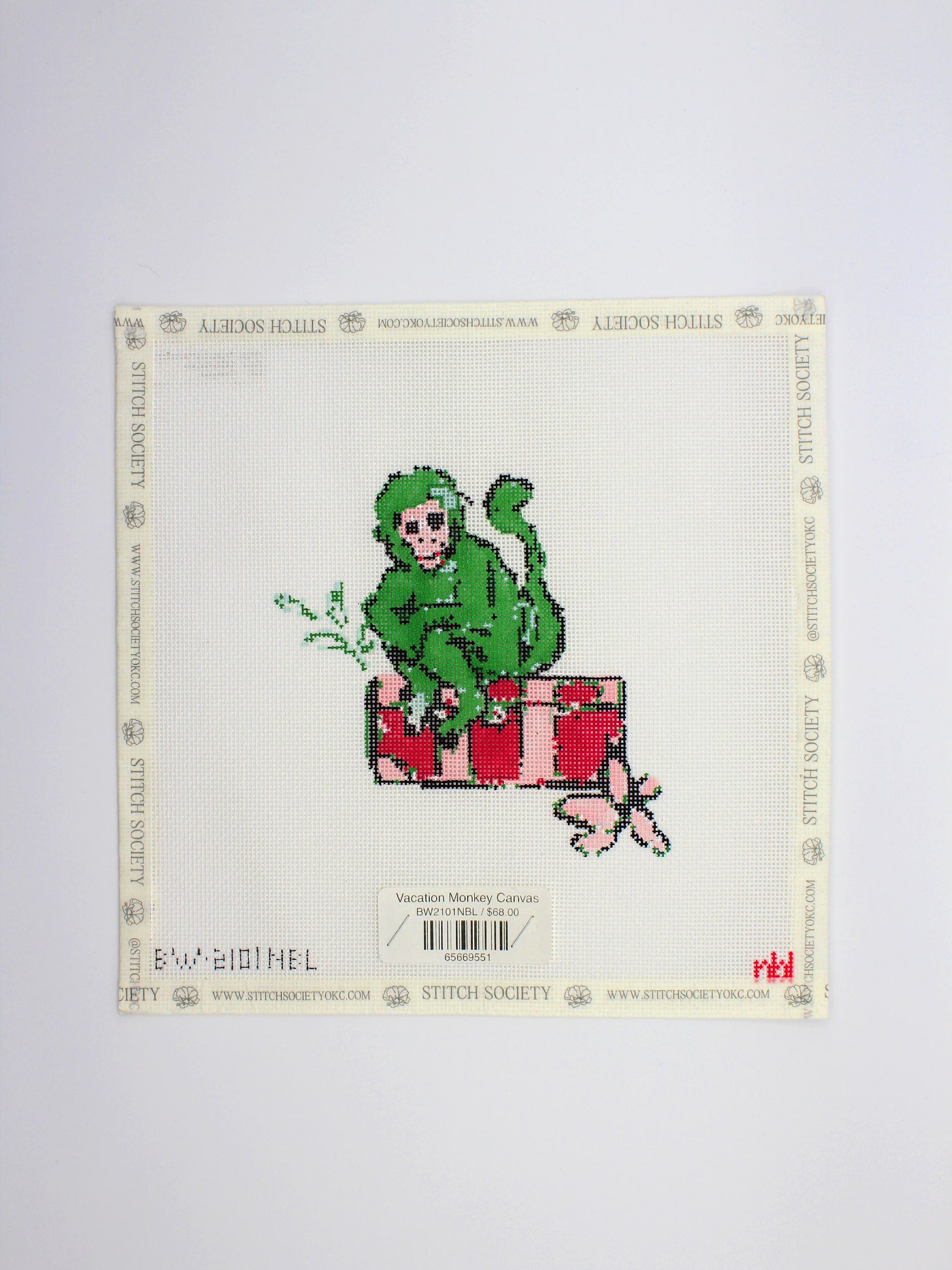 Vacation Monkey Canvas