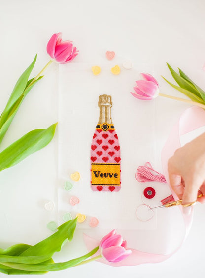 Veuve Bottle - Valentines Champagne Canvas