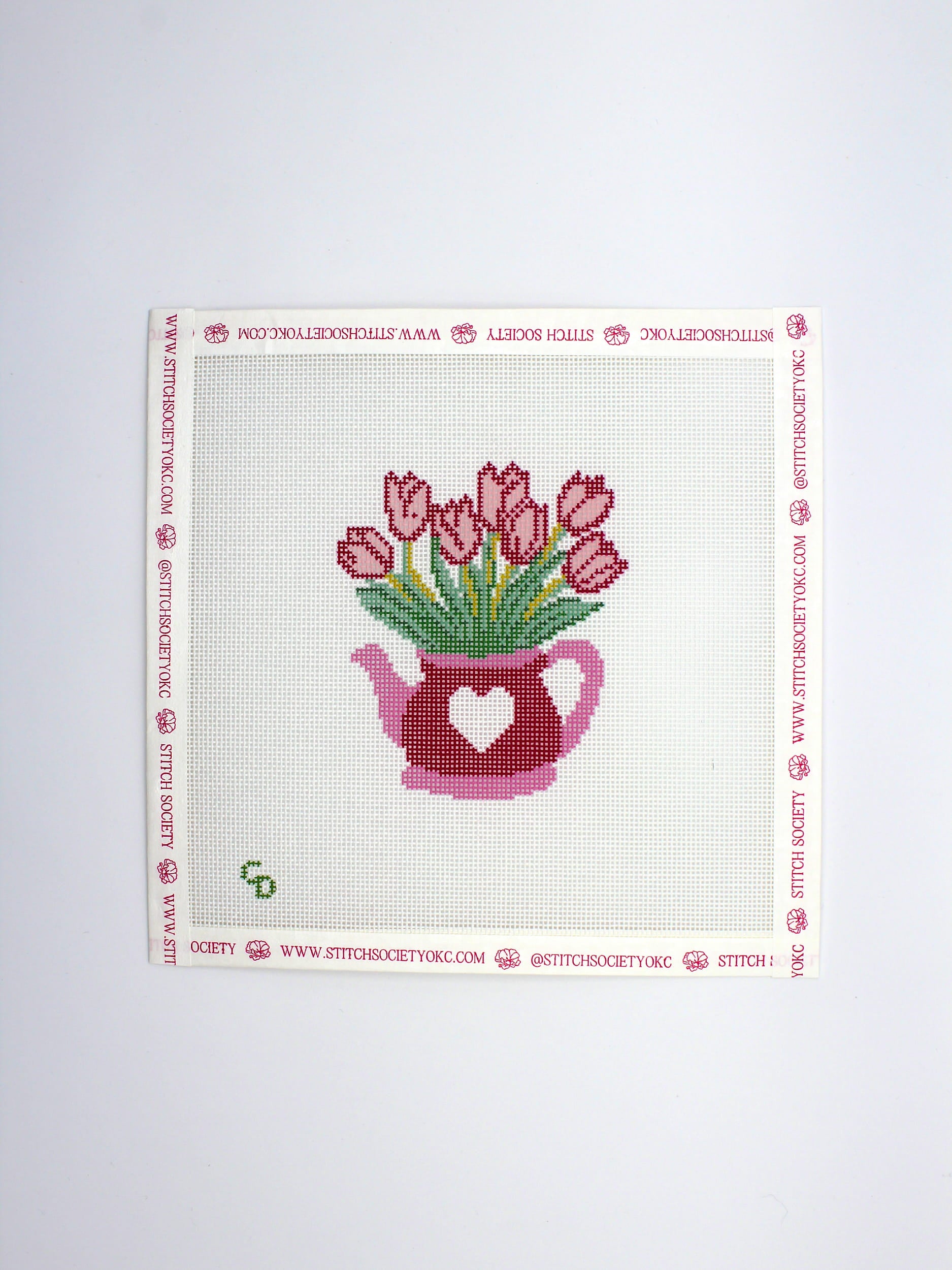 Heart Flower Teapot Canvas