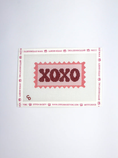 Valentines Day Stamp XOXO Canvas