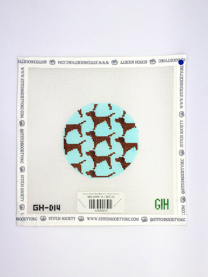 Green Heart Needlepoint: Vizsla Canvas