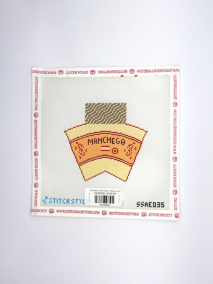 3D Wedge of Manchego Cheese Canvas