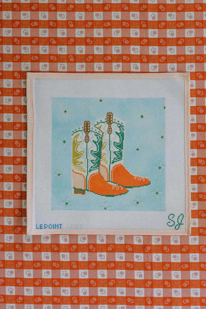 Western Boots Canvas